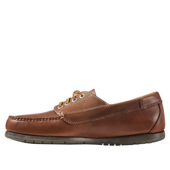 LL Bean Men\'s Sz 9 D Handsewn Leather Loafers Shoes Brown L.L.Bean Men main image 4